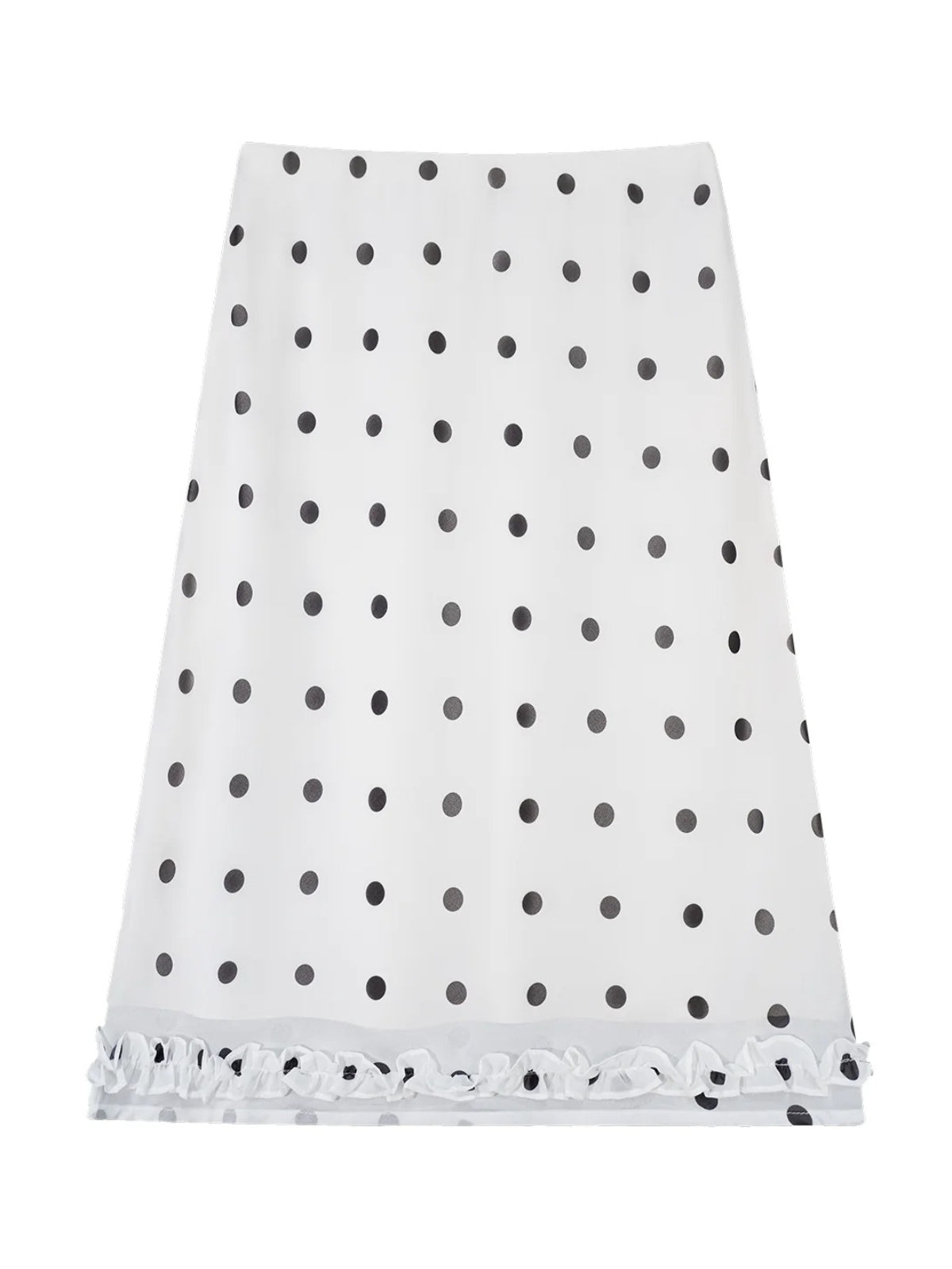 Polka Dot Midi Skirt