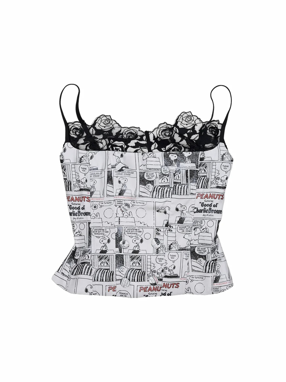 Newspaper Lace Corset Top