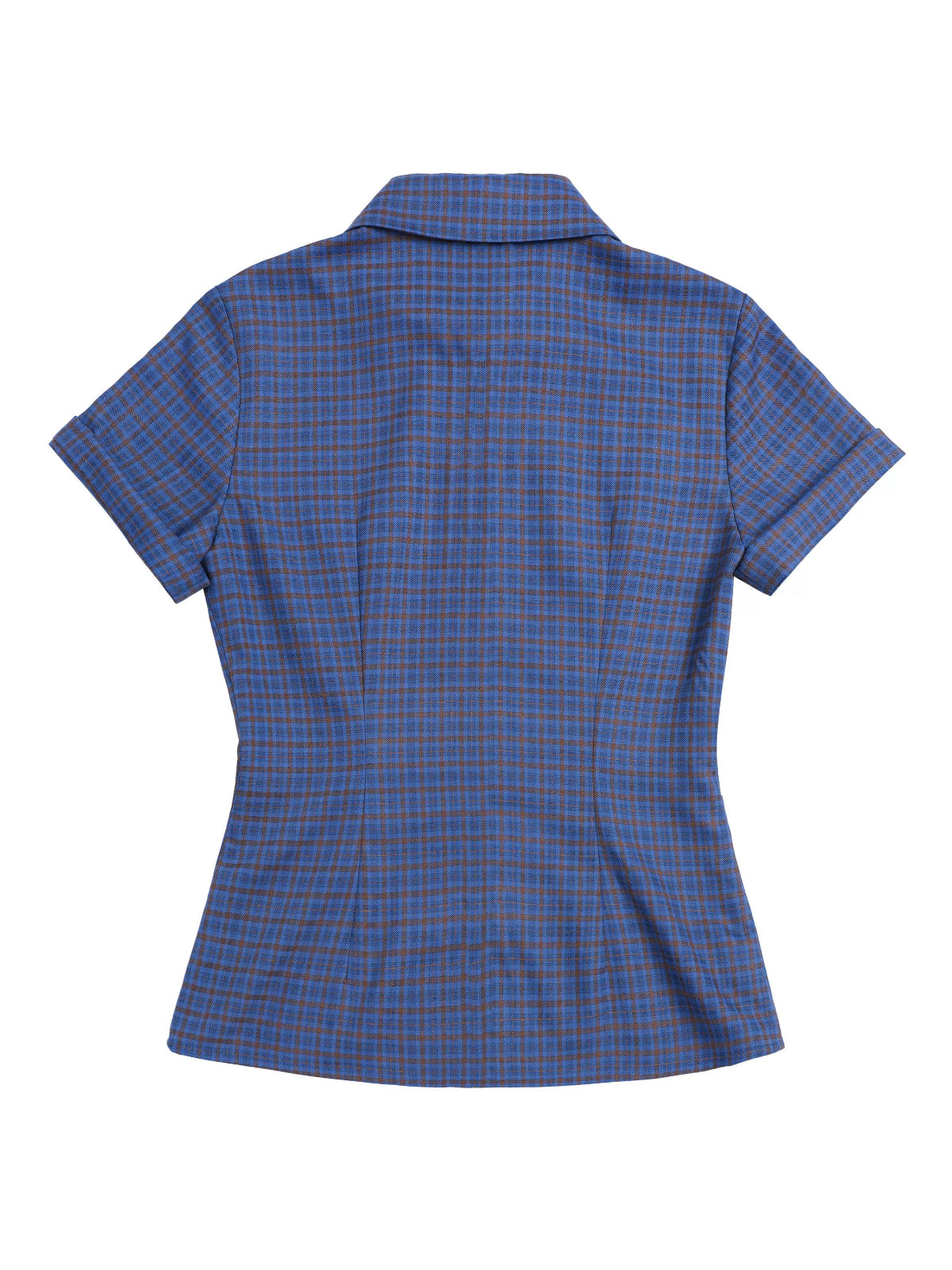 Plaid Slim Short Sleeve Shirt