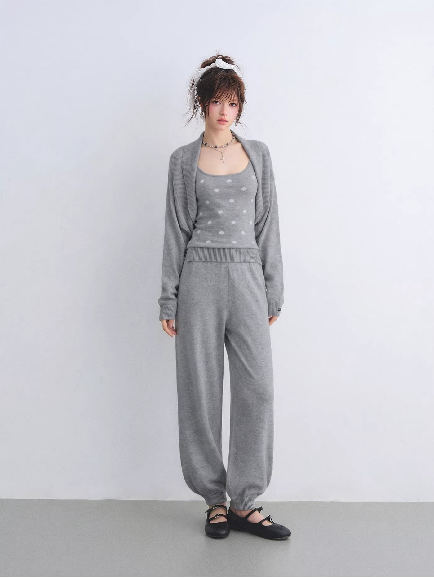 Polka Dot Layered Lounge Set