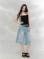 Matte Wide Leather Belt