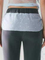 Ribbon Detail Flared Pants