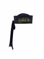 Navy Sailor Wide-Brim Hat