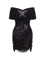 Butterfly Mesh Bodycon Dress