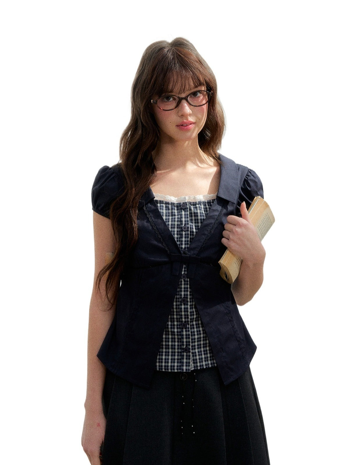 Floral Plaid Shirt Top