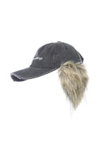Distressed Embroidered Denim Cap