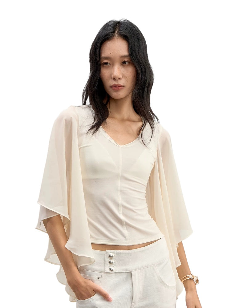 Lyocell V-Neck Top