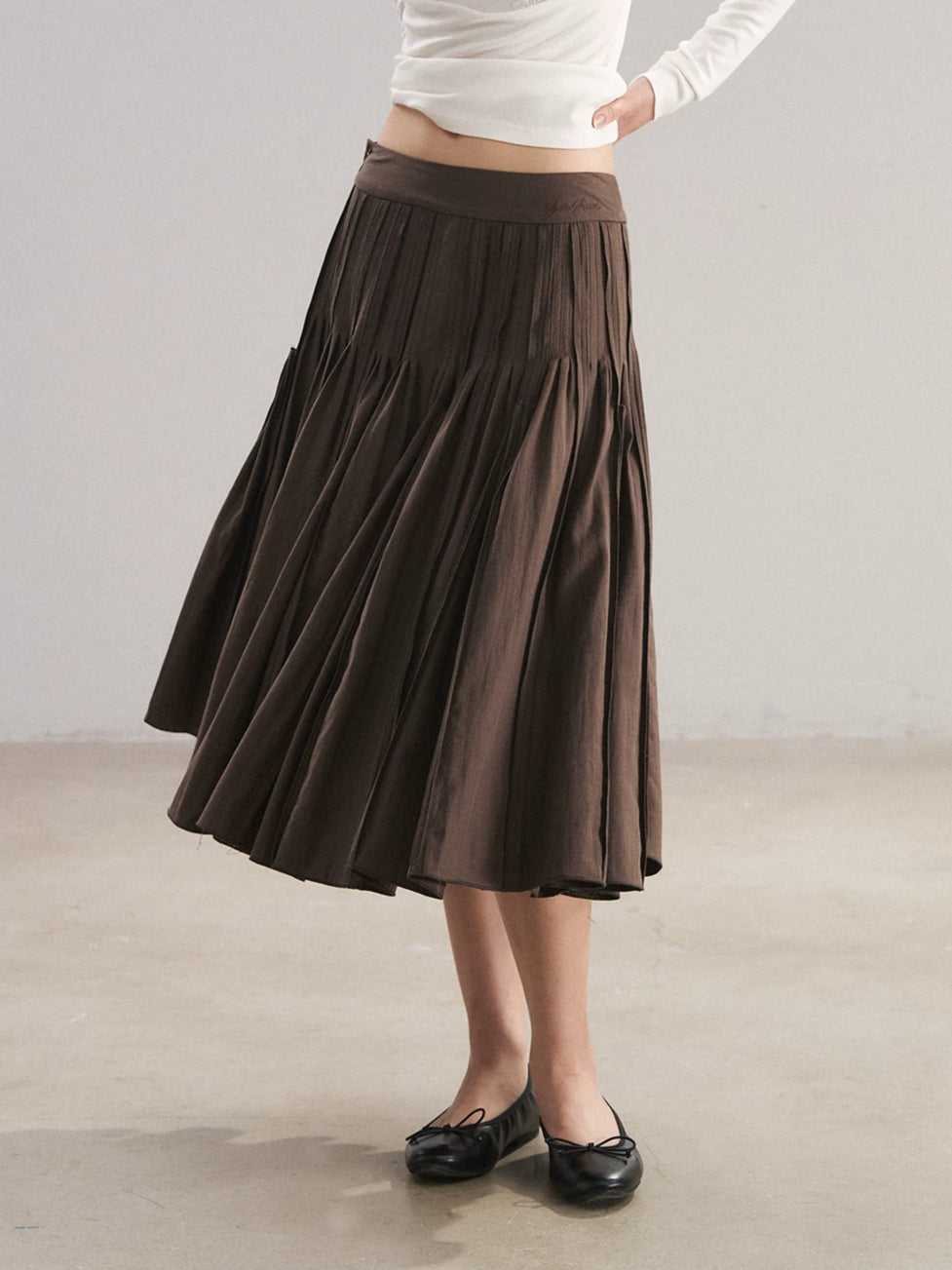 Lace Ruffle Blouse &amp; Skirt Set