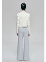 V Waist Straight Pants