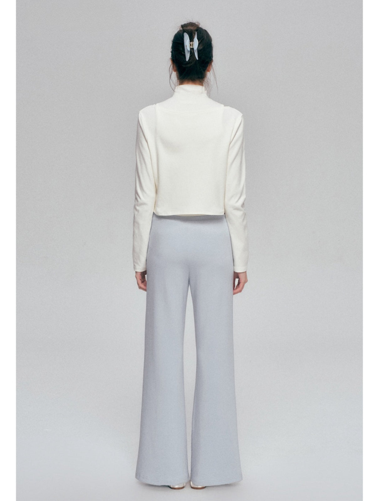 V Waist Straight Pants