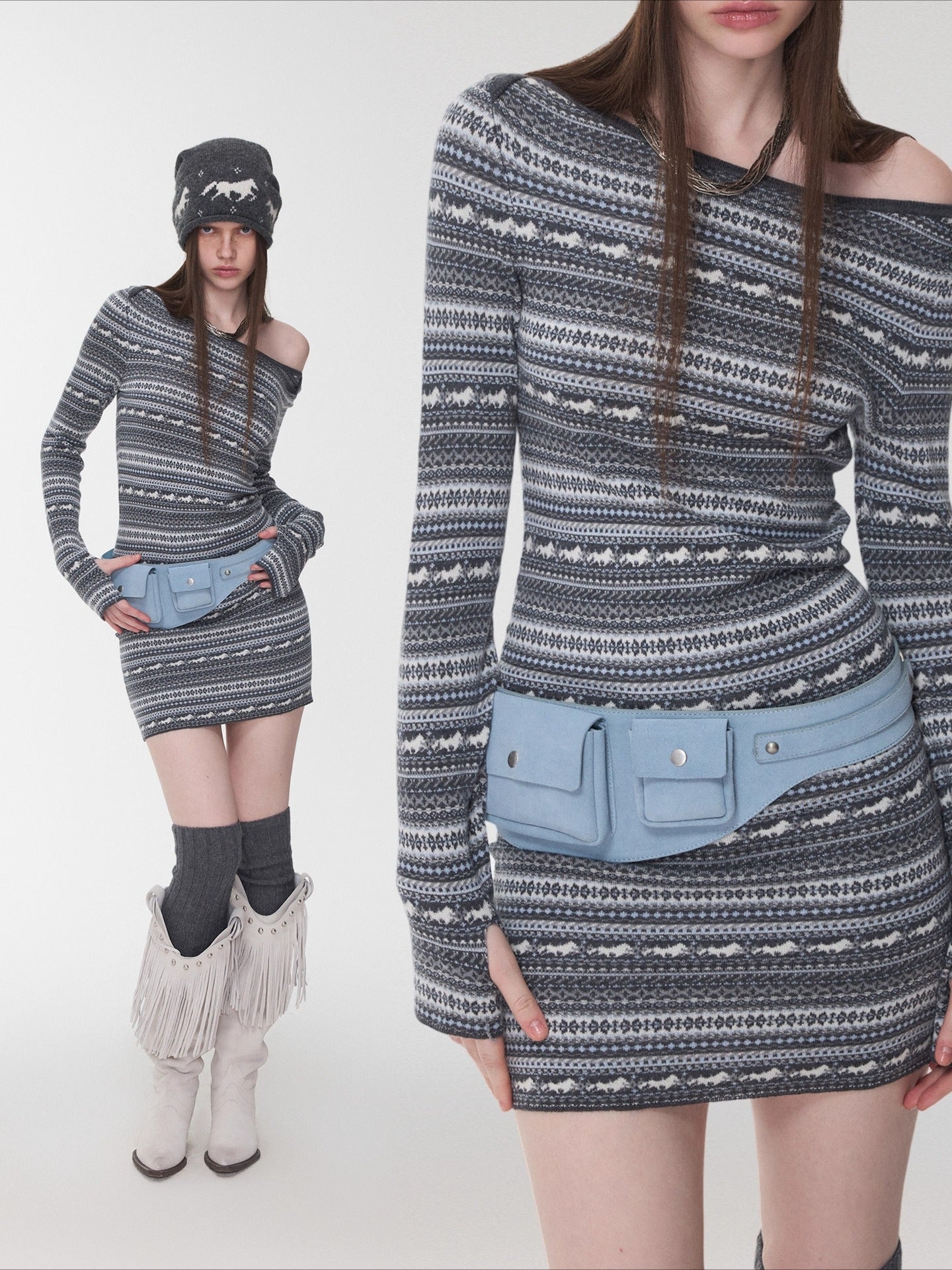 Suede Utility Waist Belt Bag