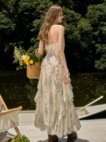 Floral Halter Maxi Dress