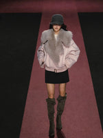 Fur Collar Oversized Jacket