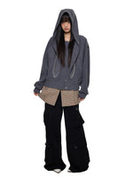 Rabbit Ear Rivet Hoodie