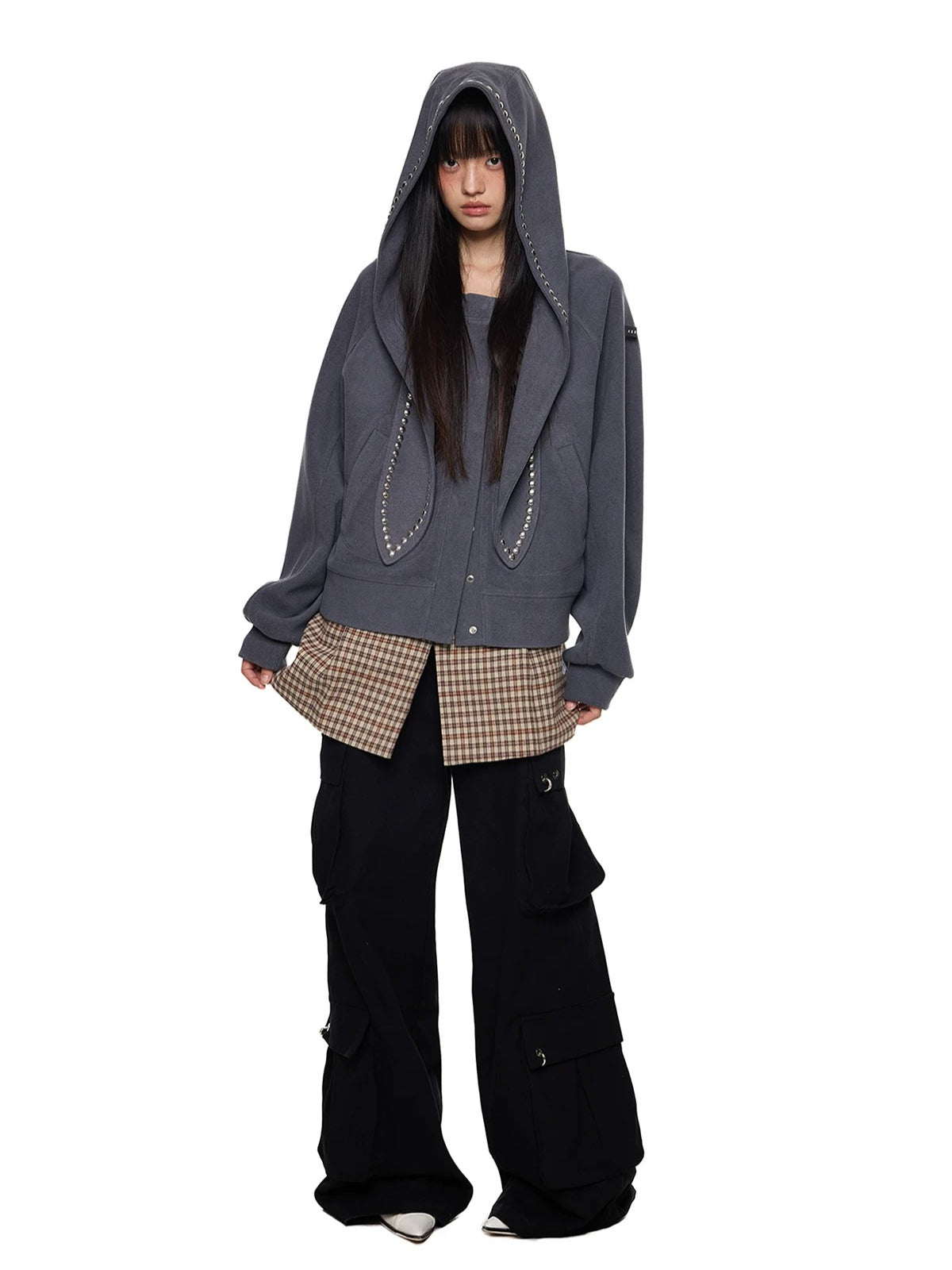 Rabbit Ear Rivet Hoodie