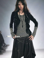 Punk Layered Knit Top