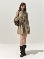 Sailor Collar Shirt Dress