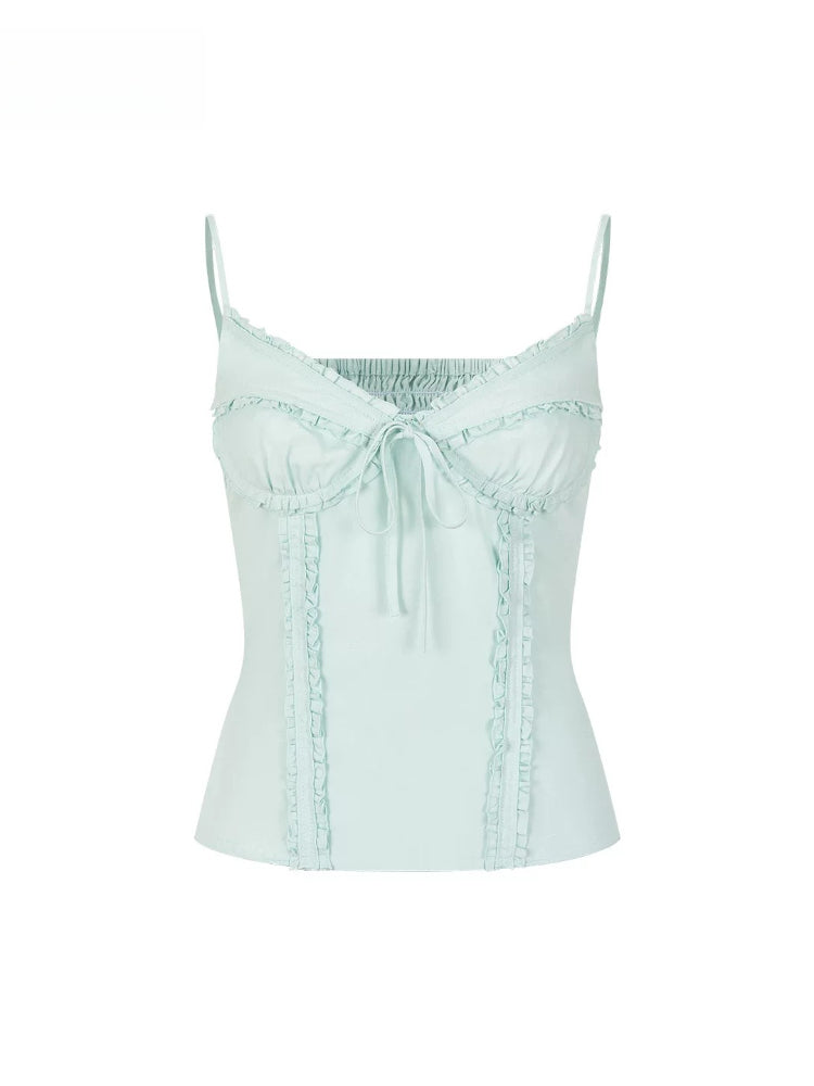 Butterfly Tie Tank Top &amp; Skirt Set