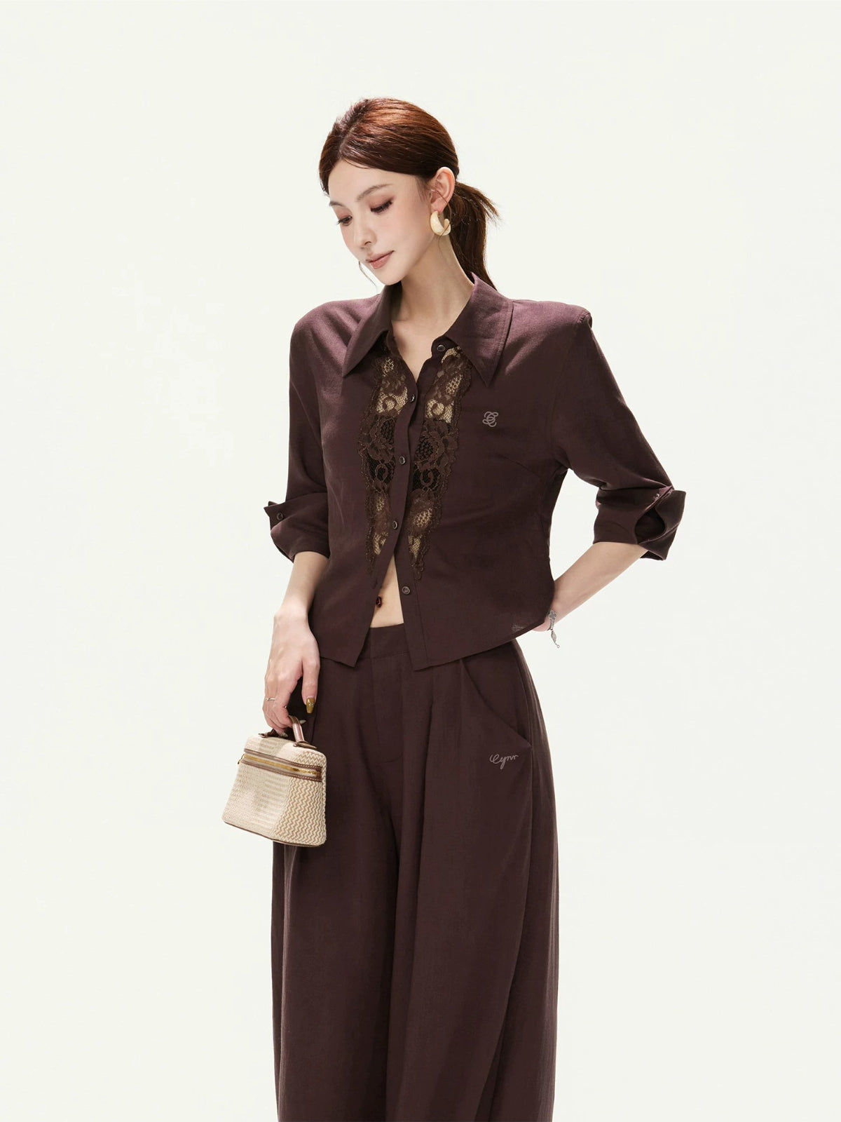 Vintage Wide Leg Linen Pants