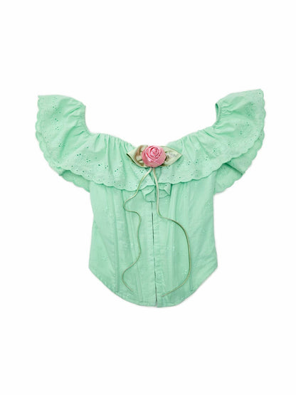 Rose Jacquard Bustier