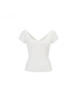 Back Tie Knit Top