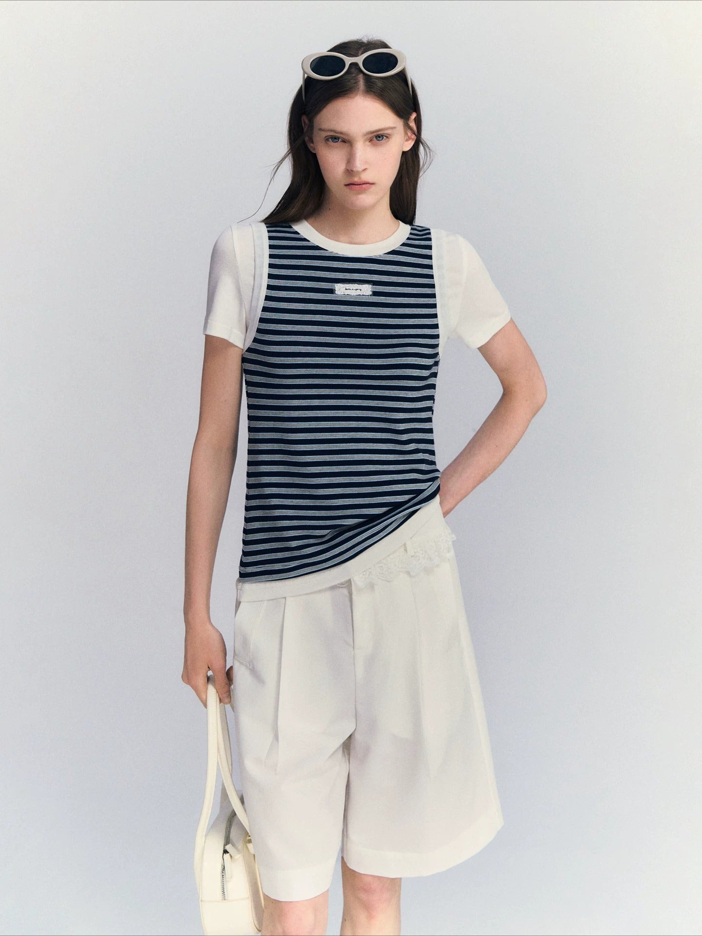 Contrast Stripe Tee