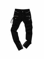 Zipper Low-Rise Skinny Jeans