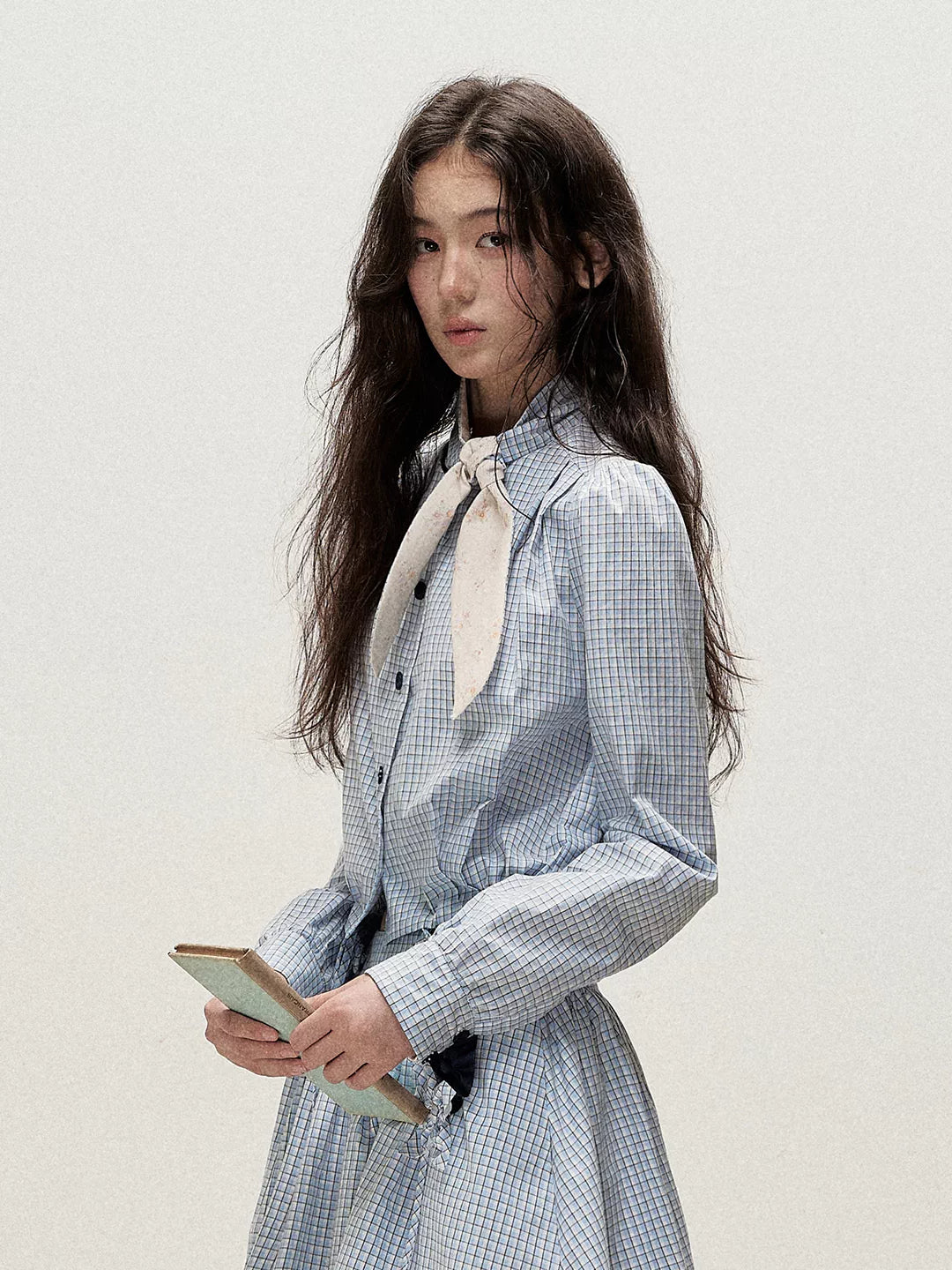 Plaid Shirt Skirt Set