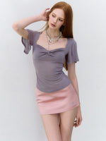 Twist Square Neck Tee