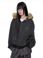 Devil Ear Stripe Hoodie