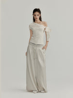 Lace Tie Shoulder Top