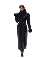 Tailored Hourglass Wool-Blend Double-Faced Overcoat