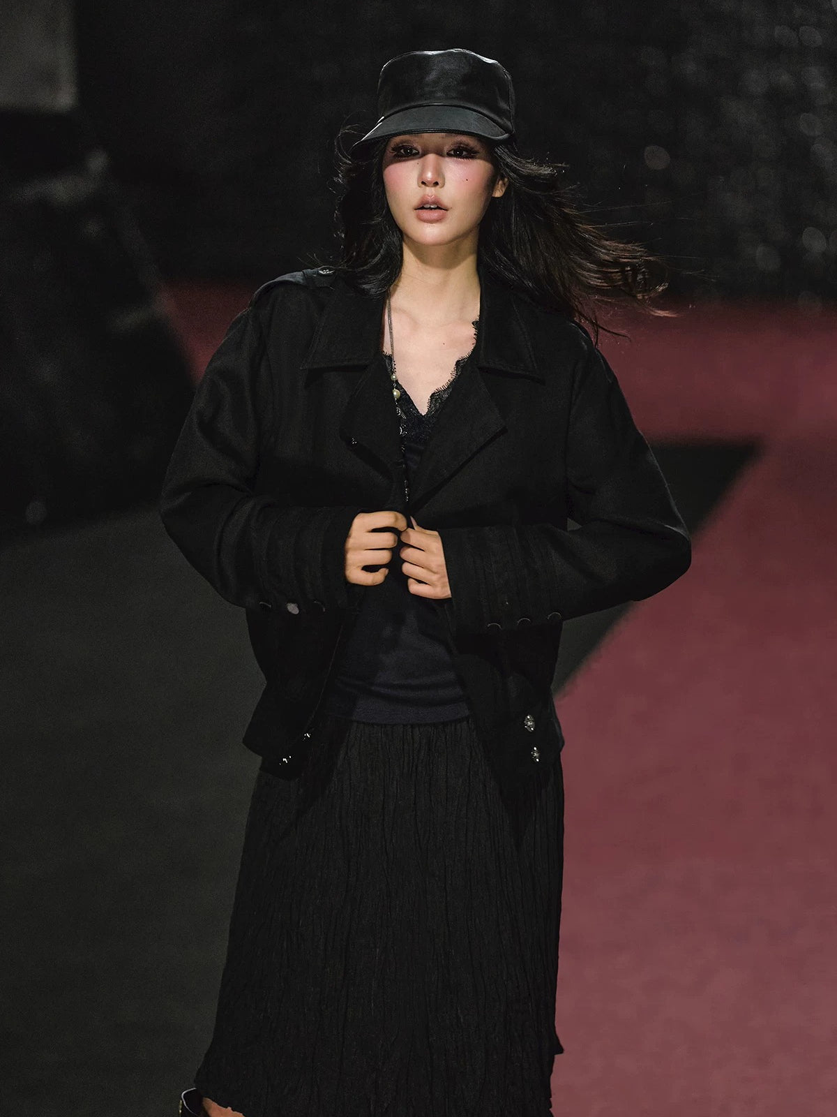 Napoleon Jacket &amp; Pleated Skirt Set