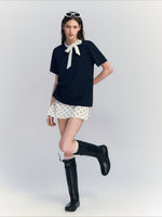 Polka Dot A-Line Skirt