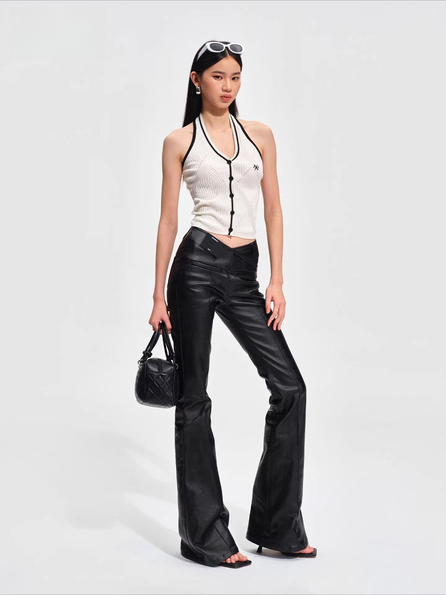 Triumph Waxed Denim Flare Jeans