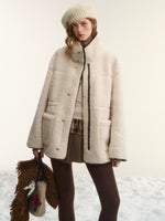 Gray & Brown Reversible Moto Jacket