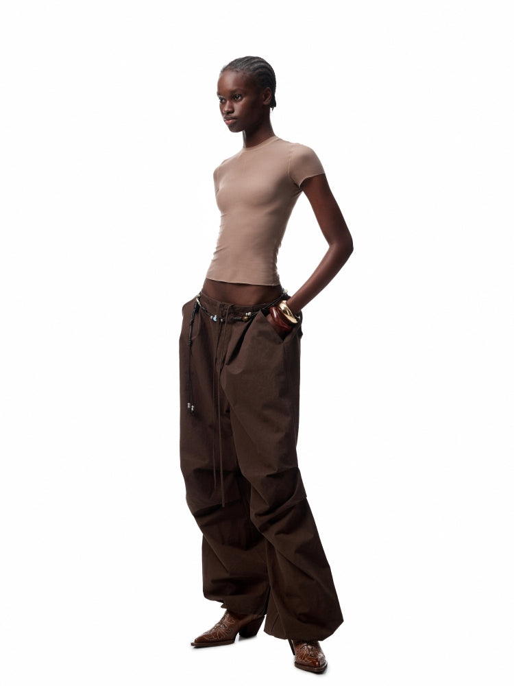 Washed-Distressed Balloon Work Pants