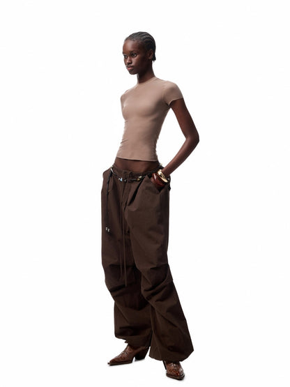 Washed-Distressed Balloon Work Pants