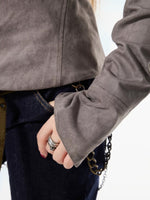 Suede Collar Jacket