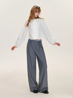 French Tuck Pleat Blouse
