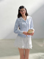 Blue Sailor Embroidered Shirt