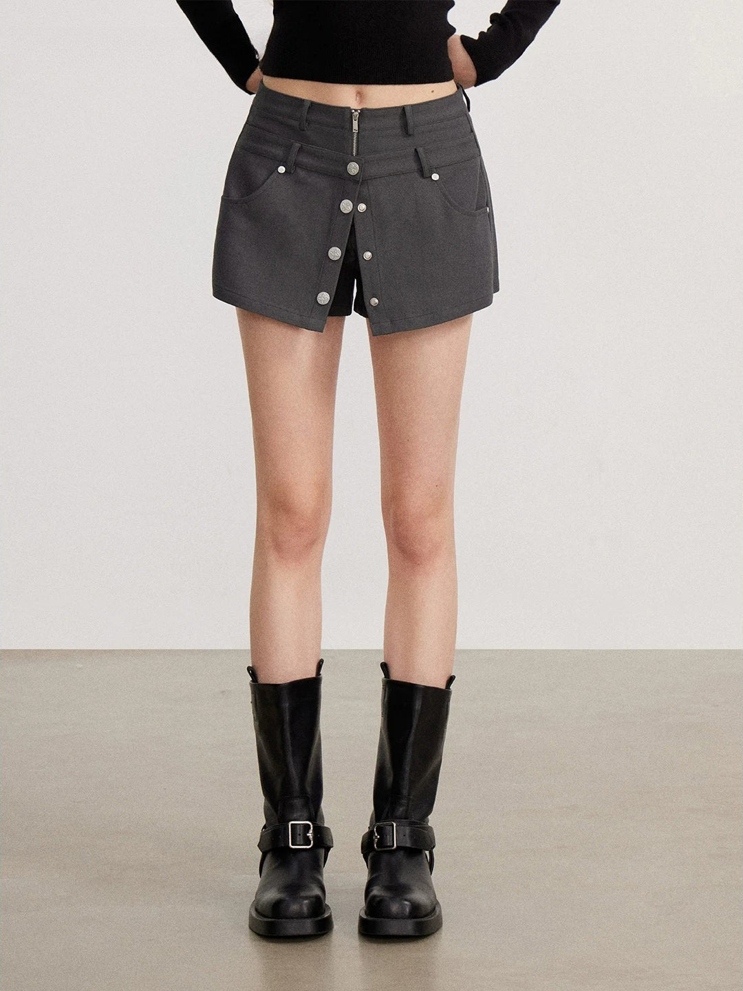 Layered A-Line Mini Skirt