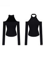 Rib Knit Off-Shoulder Two-Way Top