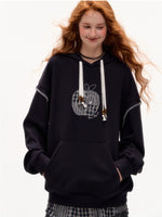 Apple Patch Two-Piece Layered Hoodie