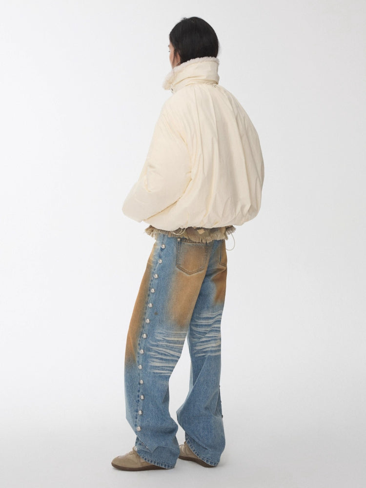 Belted Cocoon Down Jacket