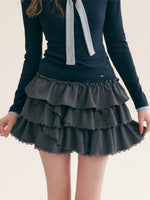 French Ruffle Mini Skirt