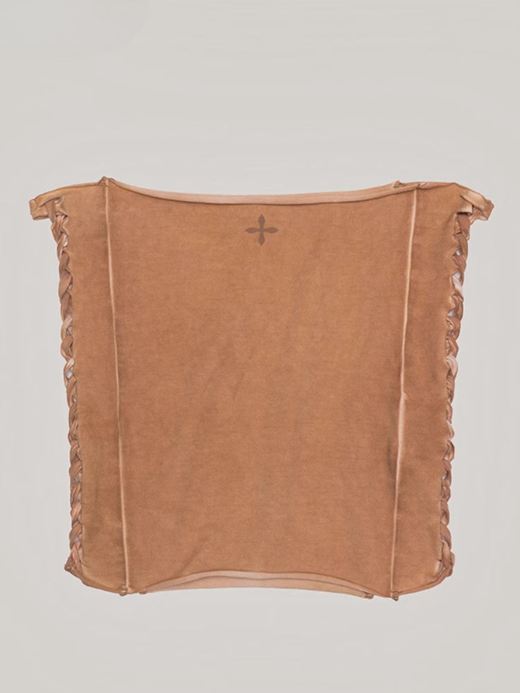 Rage Wild Denim Short Camisole Wild Brown