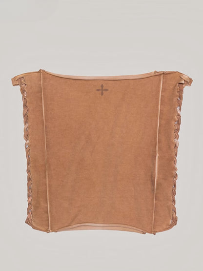 Rage Wild Denim Short Camisole Wild Brown