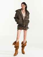 Punk Oversized Motorcycle Jacket