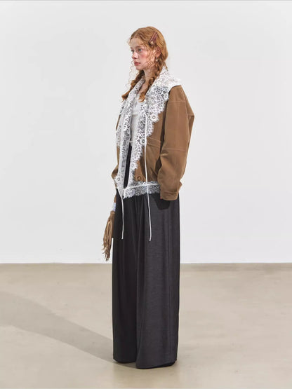 Suede Fog Oversized Jacket